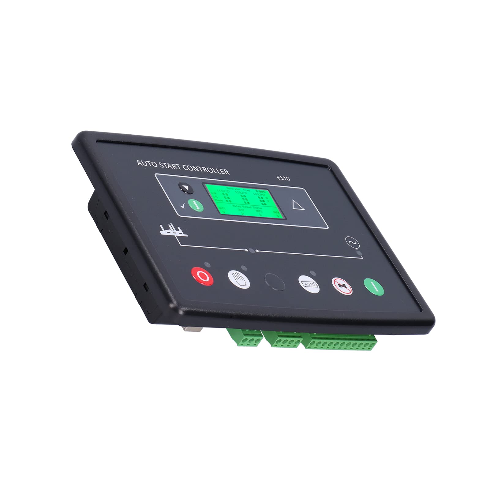 Módulo de Control del Generador Controlador Electrónico con Pantalla LCD para Unidades Individuales Monitoreo del Motor de 8-35 V CC