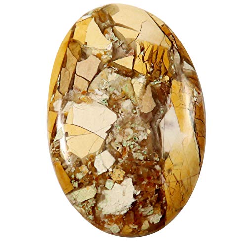 Jaspe Mookaite Brecciated cabochon ovale 52,85 ct pour sertissage facile
