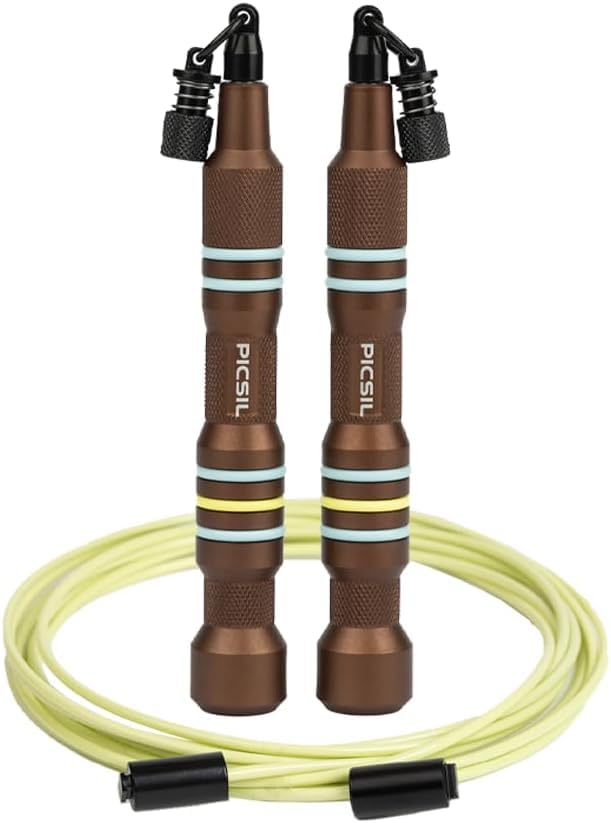 Picsil Insigne Jump Rope Versatile Speed Rope in 3 Modalities Fast Weighted or Crossover Jump Rope Adaptable to Any Type of Training From Speed to Strength Work (Copper Rope)