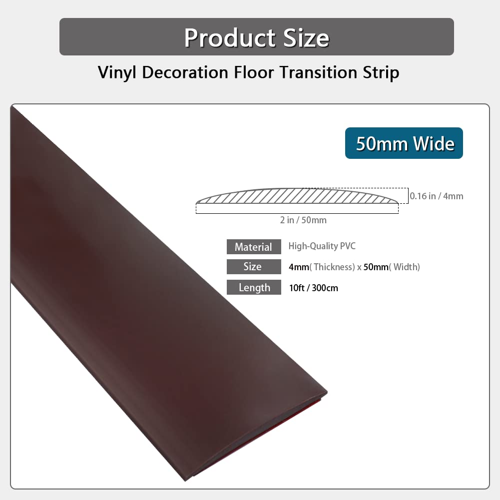 Floor Transition Strip 2 Self Adhesive Flat Vinyl