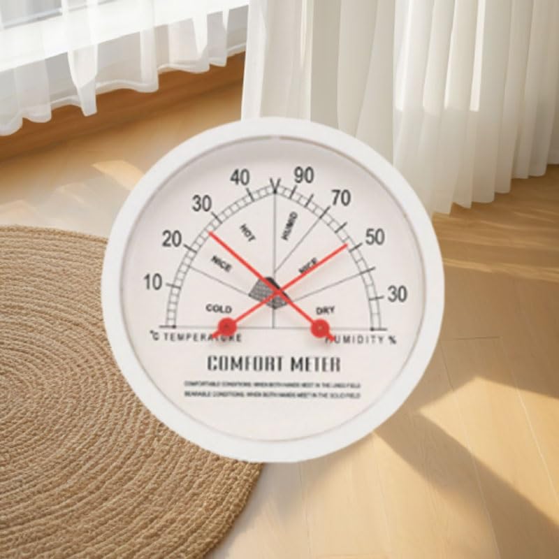 Indoor Purpose Pointer Type Temperature Humidity Meter Wall Mounted Upright
