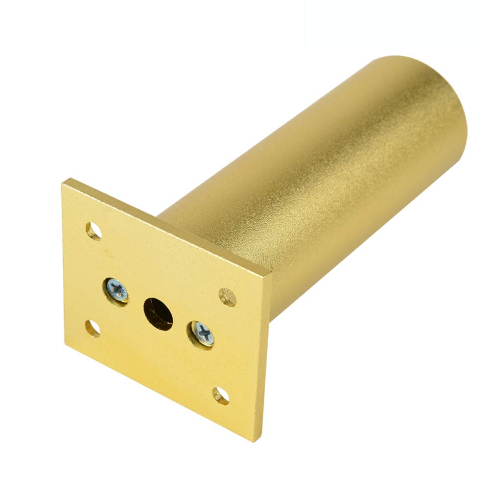 Banksteunpoten, M10 metalen vervangende poten, 10/15/20/25cm aluminium meubelpoten, for kast, salontafels, zware poten, in hoogte verstelbaar, goud-12 cm/4,7 inch (Color : Gold, Size : 10cm/3.9in