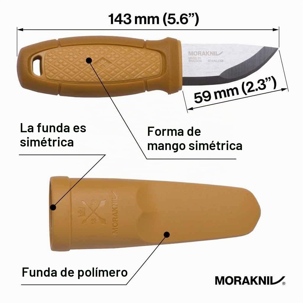 Mora FT01761 Cuchillo a Lama Fissa,Unisex - Adulto, Amarillo, un tamaño