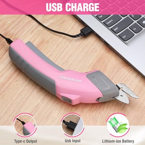 WORKPRO 4V Cordless Electric Scissors