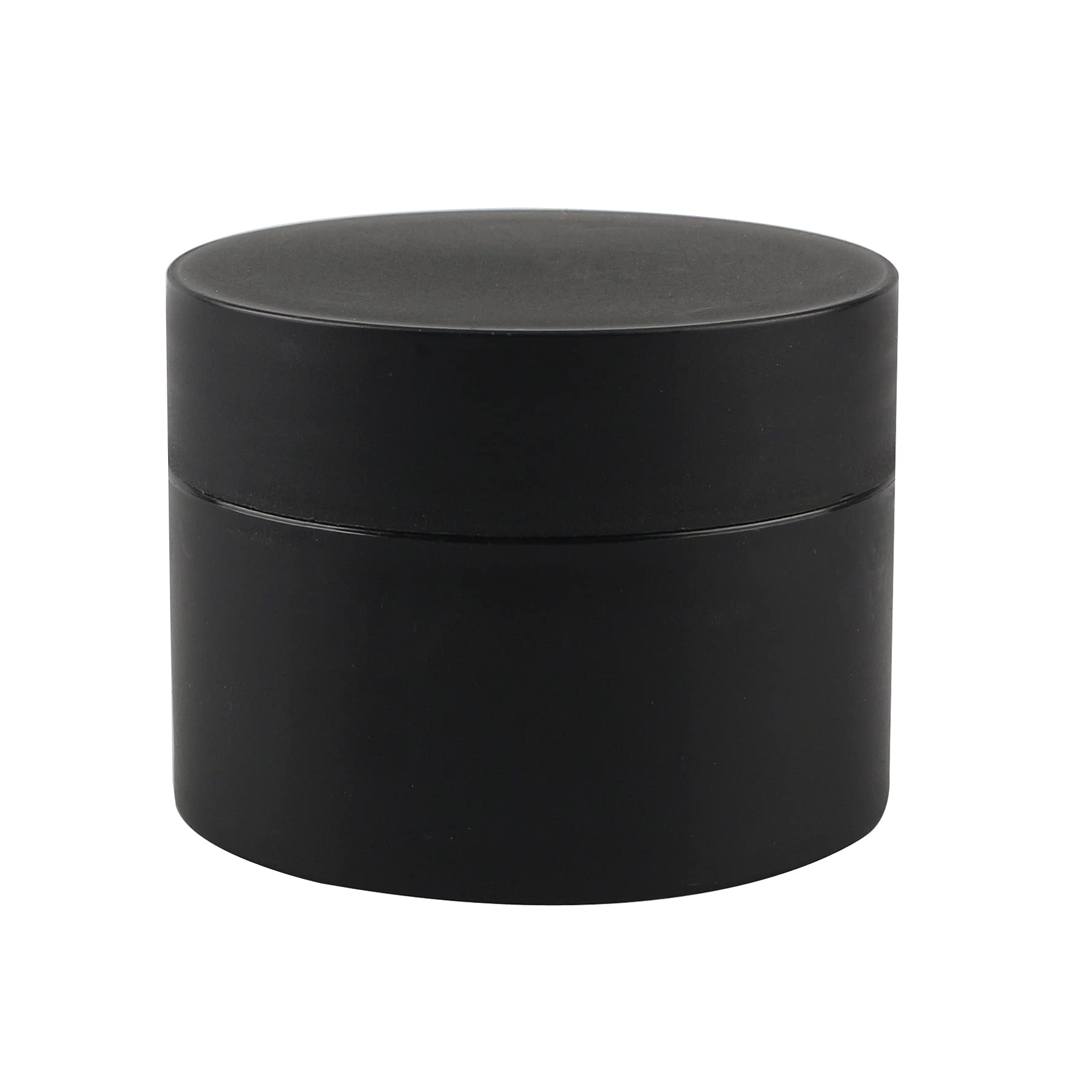 12 Pièces Vides Petit 30 ml Noir Mat Cosmétique Pot en Plastique avec Couvercle 30 g Pots de Cosmétique Crème de Contenant pour des Produits Cosmétiques avec 6x Spatules