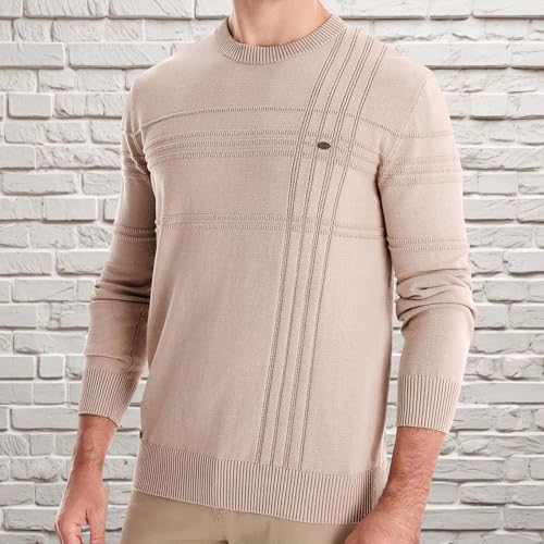 Muscularfit Casual Work Sweaters for Men Crewneck Long Sleeve Plain Knitted Sweater Causal Stylish Knitwear Cotton Sweaters2