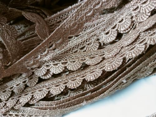Image of Swag White Cotton Trim Laces and Borders Material for Saree Border, Suit, Kurta, Dupatta, Blouse, Gown, Lehenga & Neckline (Beige, 9 Meter)