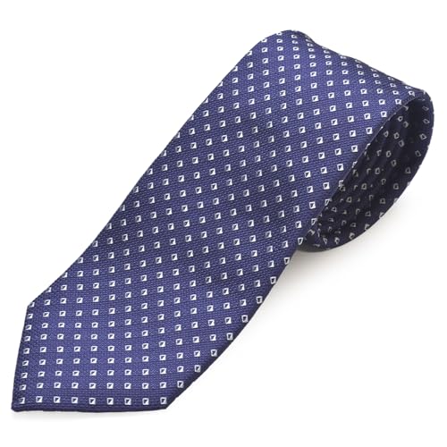 [エンポリオアルマーニ] ネクタイ メンズ スクエア柄シルクネクタイ(サイズ剣幅8.5cm) eea24w015 4F647-00035 BLUE ブルー [並行輸入品]