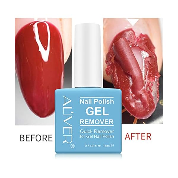 Gel Nail Polish Remover, Professional Gel Nail Remover, Gel Remover For Nails, Remove Soak-Off Gel Polish, Peel Off In 3-5 Minutes (3Pcs)