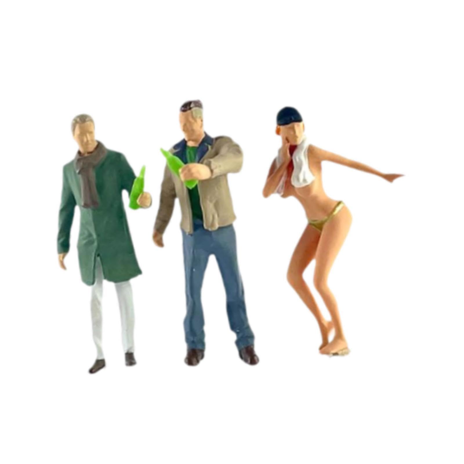 AUYXSSZ Miniature Model Train Layout Accessory Figures Bringing High Detail and Realistic to Every for Creative Scene Concept Resin Model Train Layout