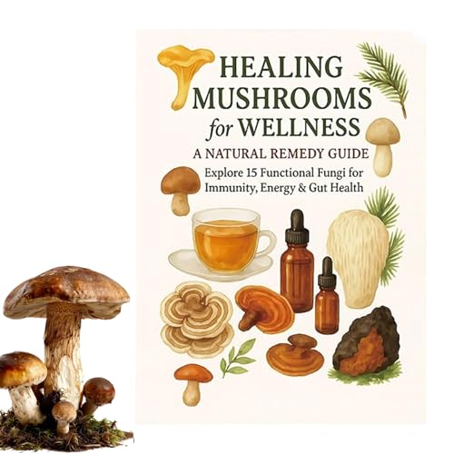 Guida ai funghi, libro di cucina, guida nutrizionale, ricette per principianti, brossura 120 pagine Consigli per dieta e benessere per cucina interna, cucina , pasti sani, uomini e donne