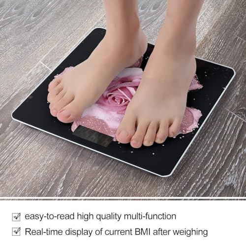 Báscula Digital de Baño con Vidrio Templado y Pantalla LCD miniatura 5