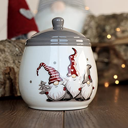 Barattolo per zucchero 400 ml · gnomo in rilievo