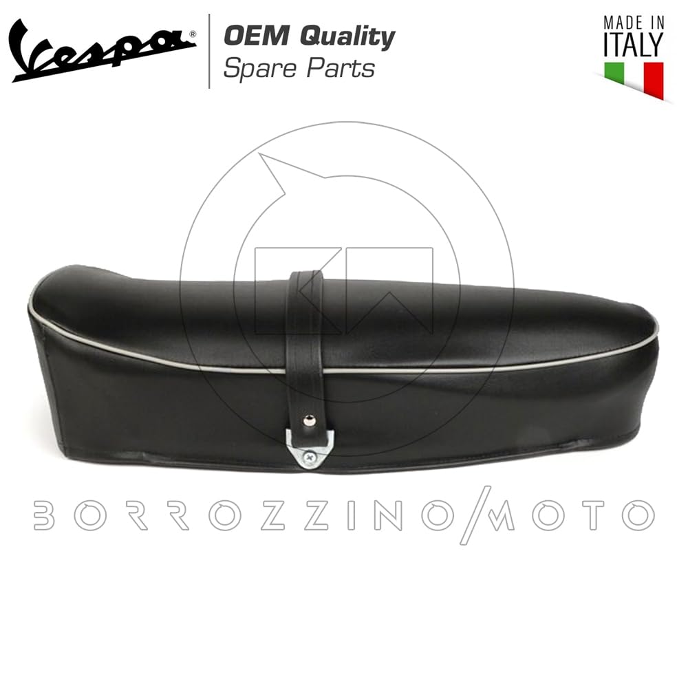 CZARNE SIODŁO DŁUGIE DO PIAGGIO VESPA 125 Wiosna, 90, 50S, 50 Special, ET3, 50 E