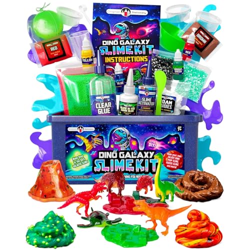 Original Stationery Dinosaur Galaxy Slime Kit for Boys Ages 7-12,