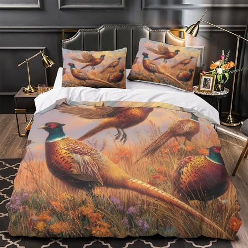 Housse de couette pharaon 3D hypoallergique et douce en microfibre résistante avec zip - 2