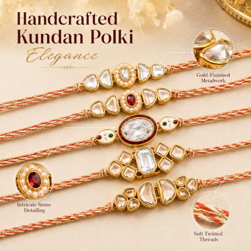 Image of Kaameri Bazaar Rakhshabandhan Gift Hamper for Brother - Combo with Dry Fruits - Rakhi for brother with Cashewnuts, Almonds, Raisins, Greeting Card and Roli Chawal Pack - Set of 5