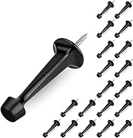 Vista 21 de HOMOTEK - Paquete de 8 topes de puerta rígidos y resistentes con punta de goma suave, tope de puerta de zinc fundido para proteger la pared