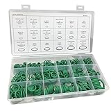 Zilimontt 530-teiliges O-For-Ring-Set aus Nitrilkautschuk mit 18 Größen für Kfz-Wechselstrom, Kompressor und industrielle Anwendungen im Aufbewahrungskoffer