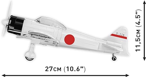 Miniatura 5 de COBI Colección Histórica Segunda Guerra Mundial Mitsubishi A6M2 Zero-SEN Plane