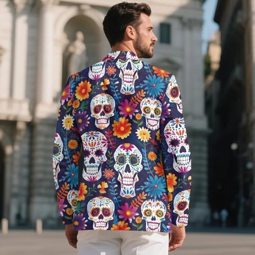 XYZCANDO Blazer Men One Button Long-Sleeve Sport Coats for Men Slim Men's Sport Coats & Blazers for Prom,Party,Dinner3