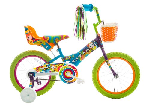 Product Image of the Titan Girl's BMX Bike Flower Power Princess for 5-7 Years Girls with Training...
