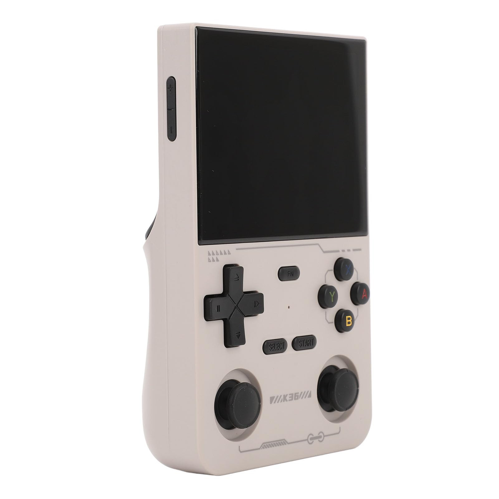 Yinhing Handheld-Spielekonsole mit 3D-Joystick, 3,5-Zoll-Farbbildschirm, Retro-Spielekonsole, Stilvolles Weißes Design für Spielerlebnis (White)