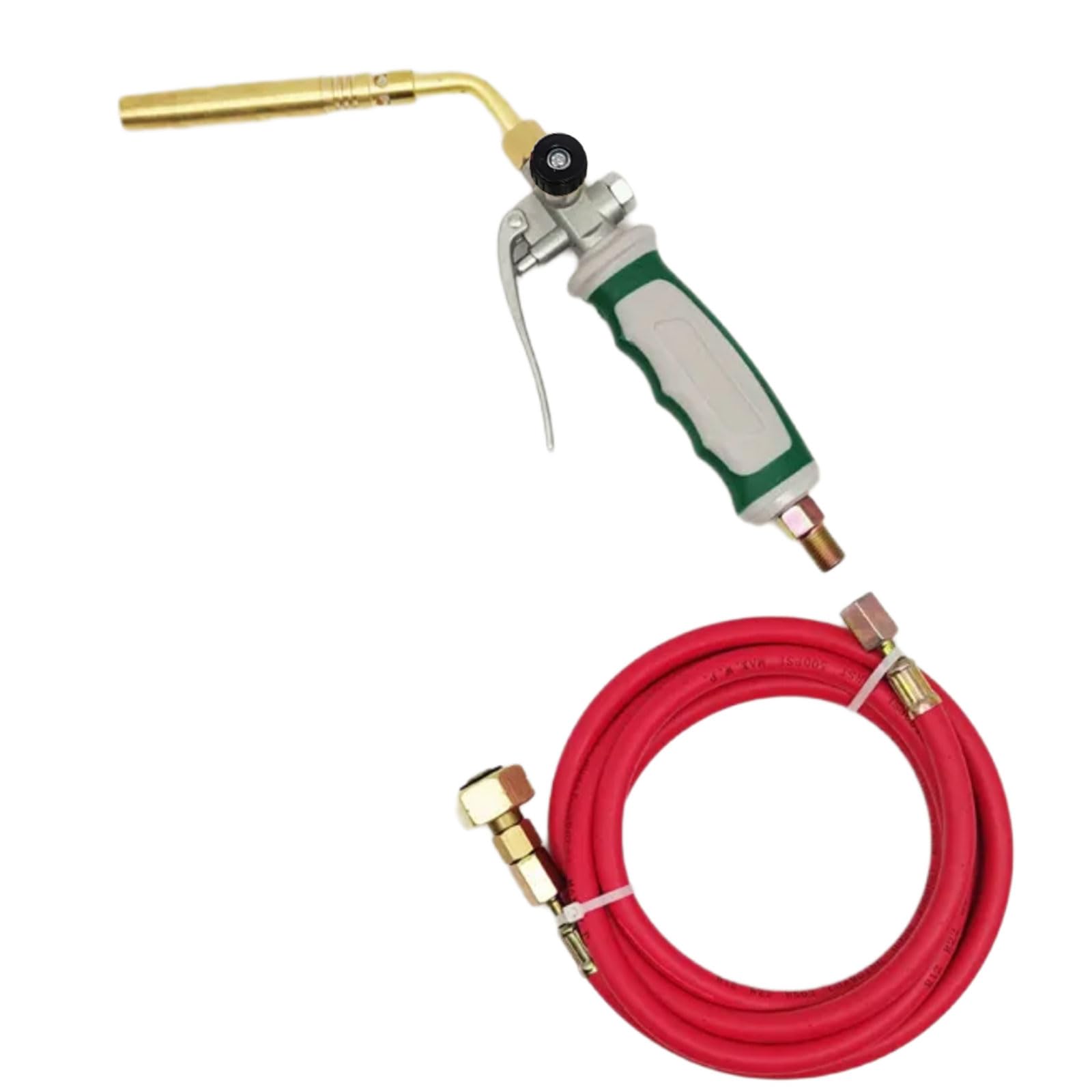 Kalttoy Hand Torch Flamethrower Double Switching Liquefied Welder Spiraled Flame With 1.6M Rubber Hose Welding Equipment Metal Welding Torch
