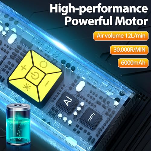 Journeyside Draagbare luchtcompressor, 150 psi, draagbare elektrische luchtcompressor voor auto, draadloze luchtcompressor, elektrische luchtcompressor voor zaklamp, luchtcompressor voor auto, fiets, - Afbeelding 5