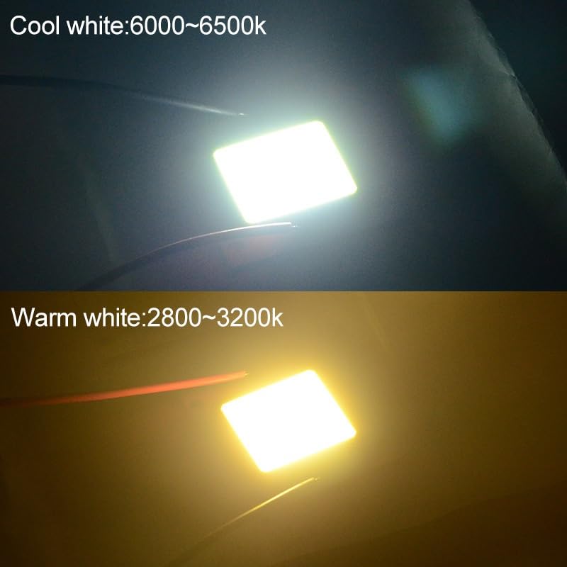 fengyan Casa Bombillas, Paquete de 20, Fuente de luz integrada LED COB AC220V 20W/30W/50W lámpara sin Controlador lámpara de Reflector DIY Familiar Lámpara(Warm White,30W 220V)