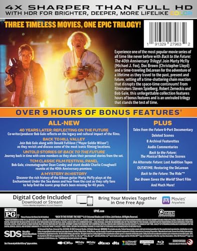 Image of Back to the Future Trilogy - 40th Anniversary Edition 4K Ultra HD + Blu-ray + Digital