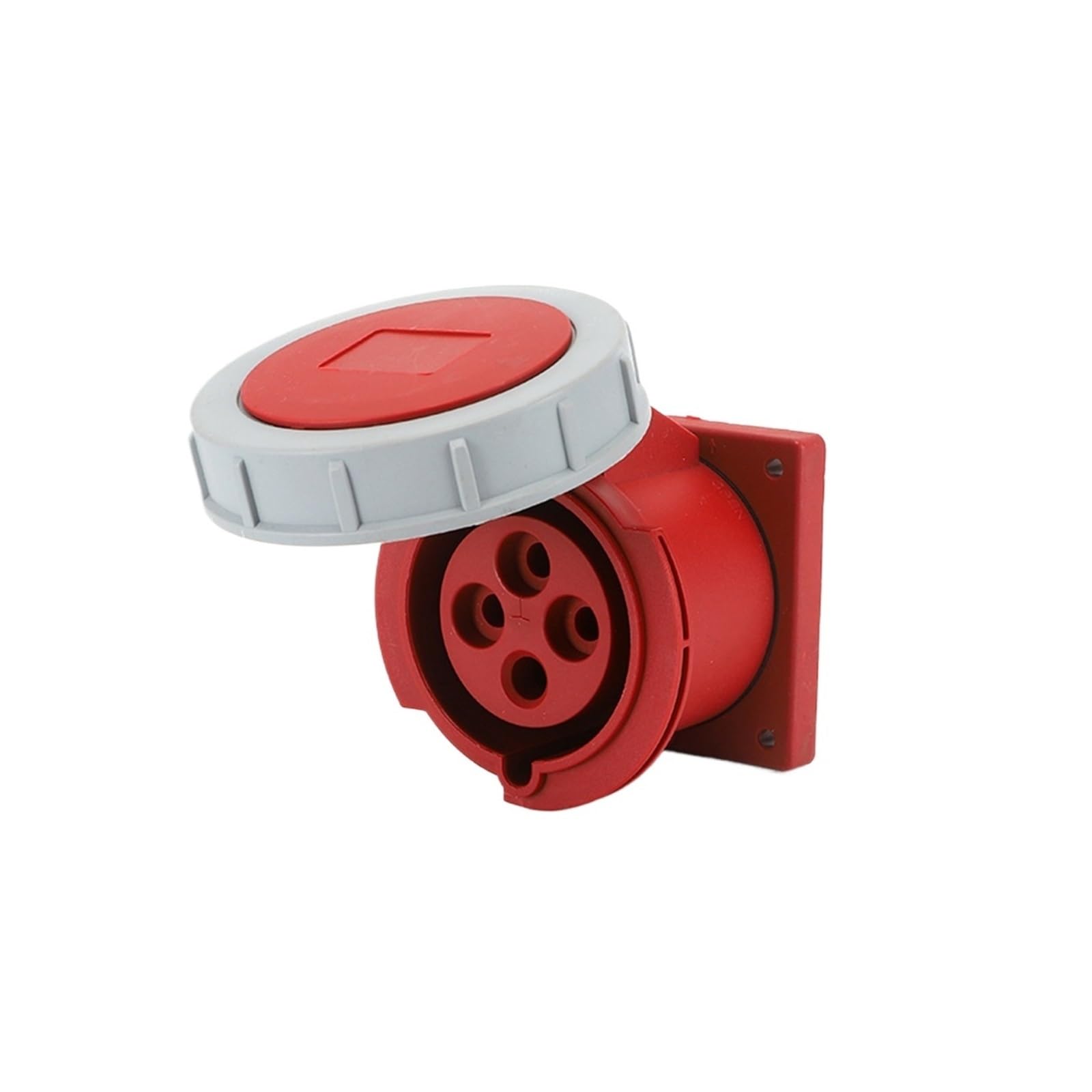 Prise industrielle dissimulée IP67 LX-3142-16A étanche à 4 trous