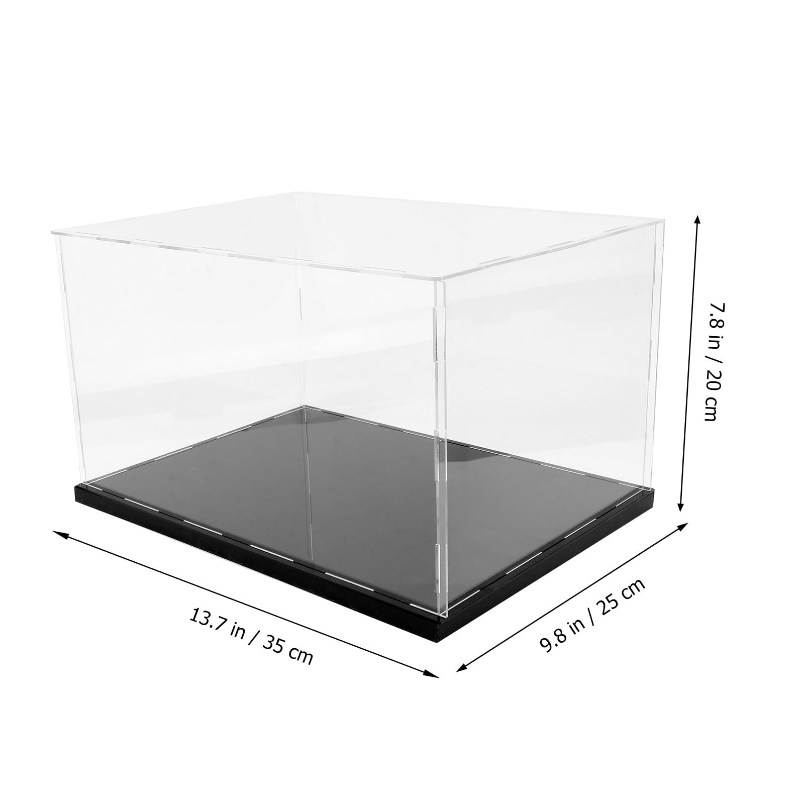 FOMIYES Vitrina Protección para Acrílica Transparente Tapa Antipolvo para Exhibición y Almacenamiento Modelos Hechos a Mano en Hogar Personal