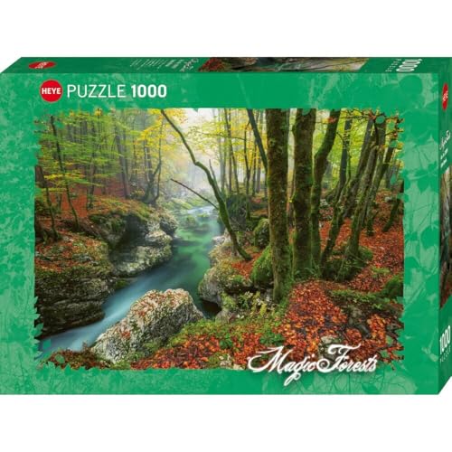 HEYE, Little Brook Magic Forests, Puzzle 1000 pièces, Puzzle d'art, favorise la Concentration, Jeux de Puzzle IQ, Parfait pour Le Tapis de Puzzle, Taille : 50 x 70 cm