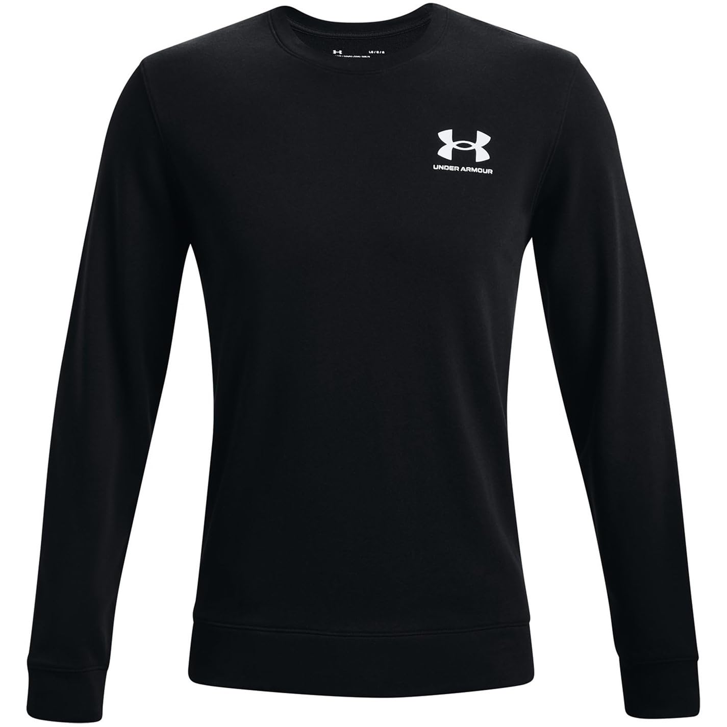 Under Armour Men's Black Rival Terry Crew Sweater in Size L, Sports Direct