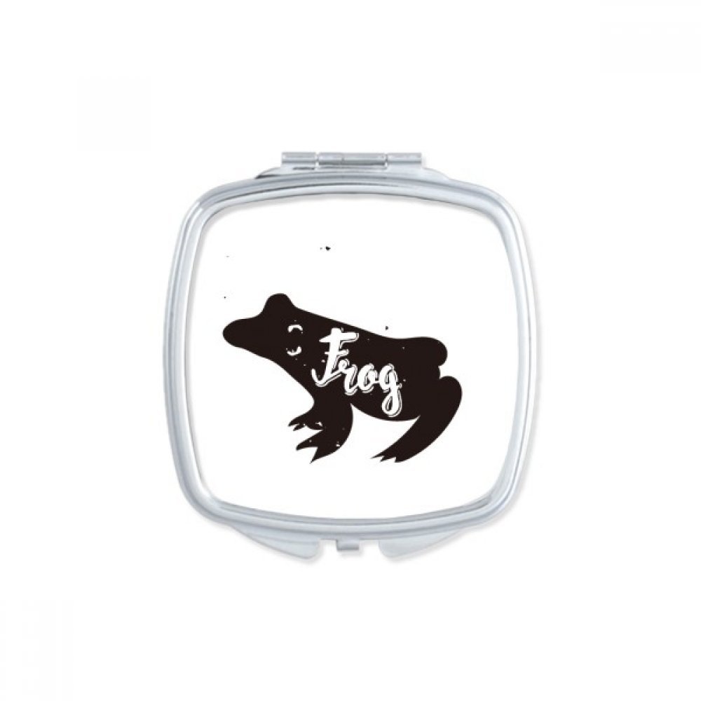 Miroir portable noir et blanc flamant rose petit cadeau mignon