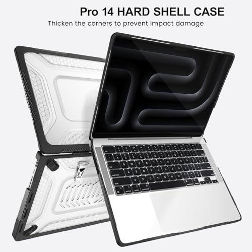 Protector MacBook Pro 14 ideal para trabajar en cafeterías y viajes en tren 2