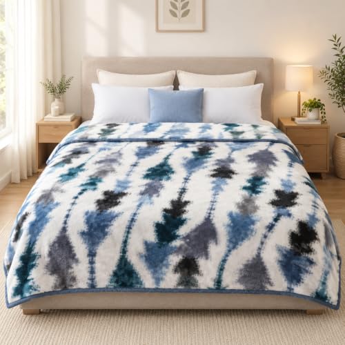Image of ABRAZO Dreamy Wrap Mink Blanket for Double Bed | 570 GSM 3 Kg Single Ply | Ultra Soft Warm Blanket for Winter & AC Room | Quilt /Comforter /Dohar | 220 x 240 Cm