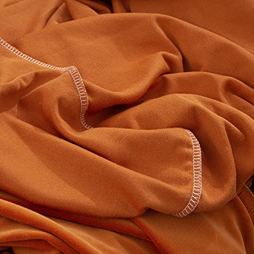 Armless Sofa Bed Cover Stretch Futon Solid Colour Polyester Spandex Slipcover 3 Seater Elastic Full Folding Couch Fits Folding Sofa Bed (Flange Orange) #TOP5