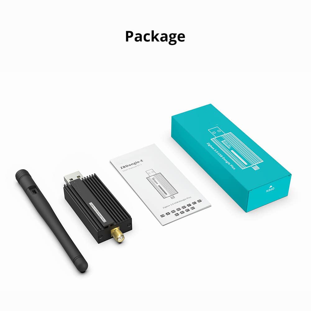 smart-home-komponente Zigbee Gateway, Dongle USB Zigbee 3.0 Plus avec EFR32MG21, CH9102F, pour Home Assistant, OpenHAB, Zigbee2MQTT etc.