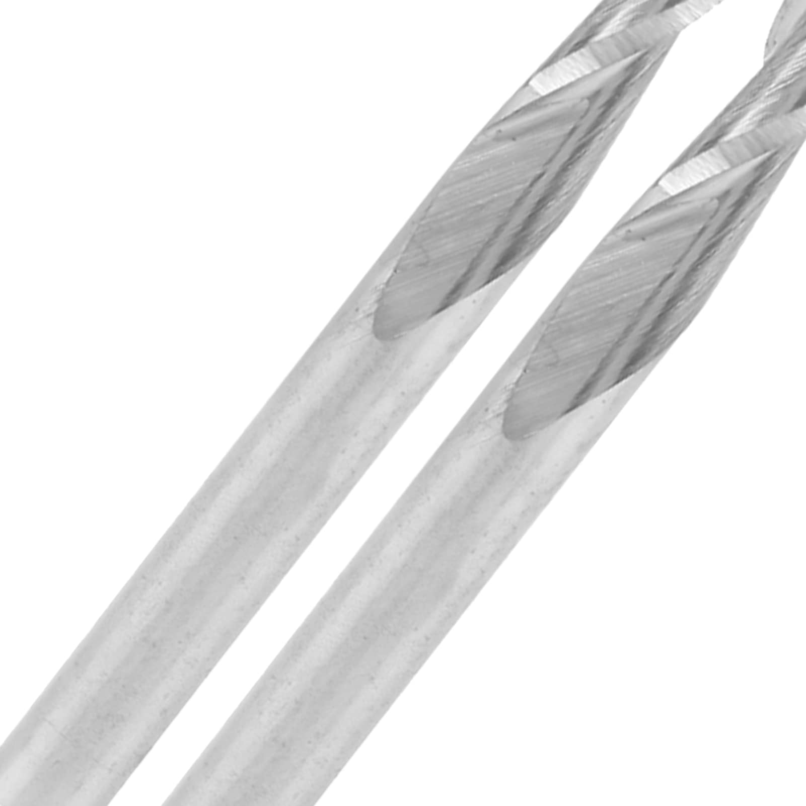 10-częściowe frezy trzpieniowe z węglika spiekanego z końcówką kulistą, średnicą trzpienia 3,175 mm i długością cięcia 17 mm – frezy dwuostrzowe CNC do grawerowania aluminium,