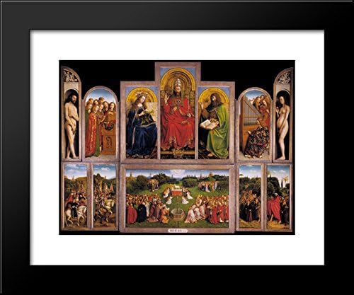 The Ghent Altarpiece 20x24 Framed Art Print by Jan van Eyck