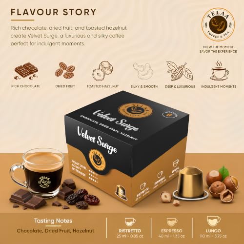 Image of 60 Espresso Coffee Capsule Pods Specialty Blend - Intensity 5, 6, 7, 8, 9 & 10 | Best Deal | Single Origin Arabica | Compatible with OriginalLine machines | Pack of 60.