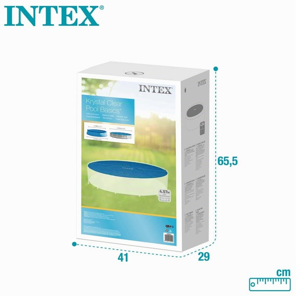 Intex Lona Solar para Piscina Easy y Frame 457 cm, Color Azul