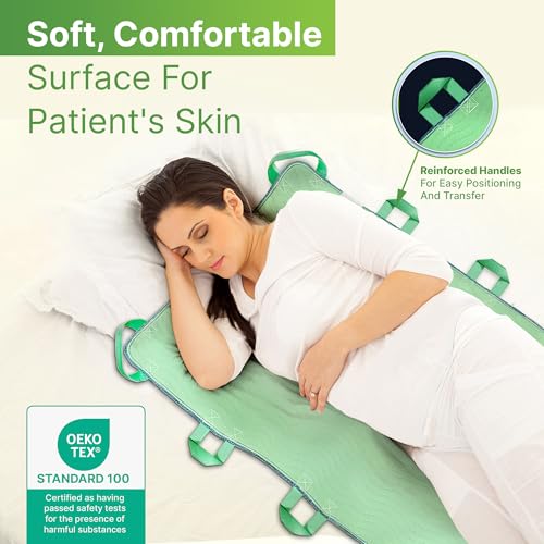 image for Simply Seniors Absorbent Positioning Bed Pads for Elderly with Handles