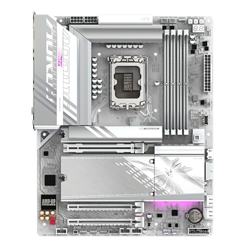 GIGABYTE Z890 AORUS ELITE WIFI7 ICE Scheda Madre - Supporta CPU Intel Core Ultra (Serie 2), 16+1+2 Fasi VRM, fino a 8800MHz DDR5 (OC), 1xPCIe 5.0 + 3xPCIe 4.0, Wi-Fi 7, 2.5GbE LAN, Thunderbolt 4 - Scheda madre - Immagine 1