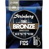 Encordoamento para violão 12 cordas f12s strinberg