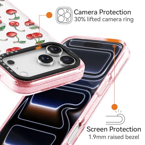 Coque iPhone Pro抗震防摔避免碎屏 Rosarnnah 17GPS durable antichoc 2m cerise