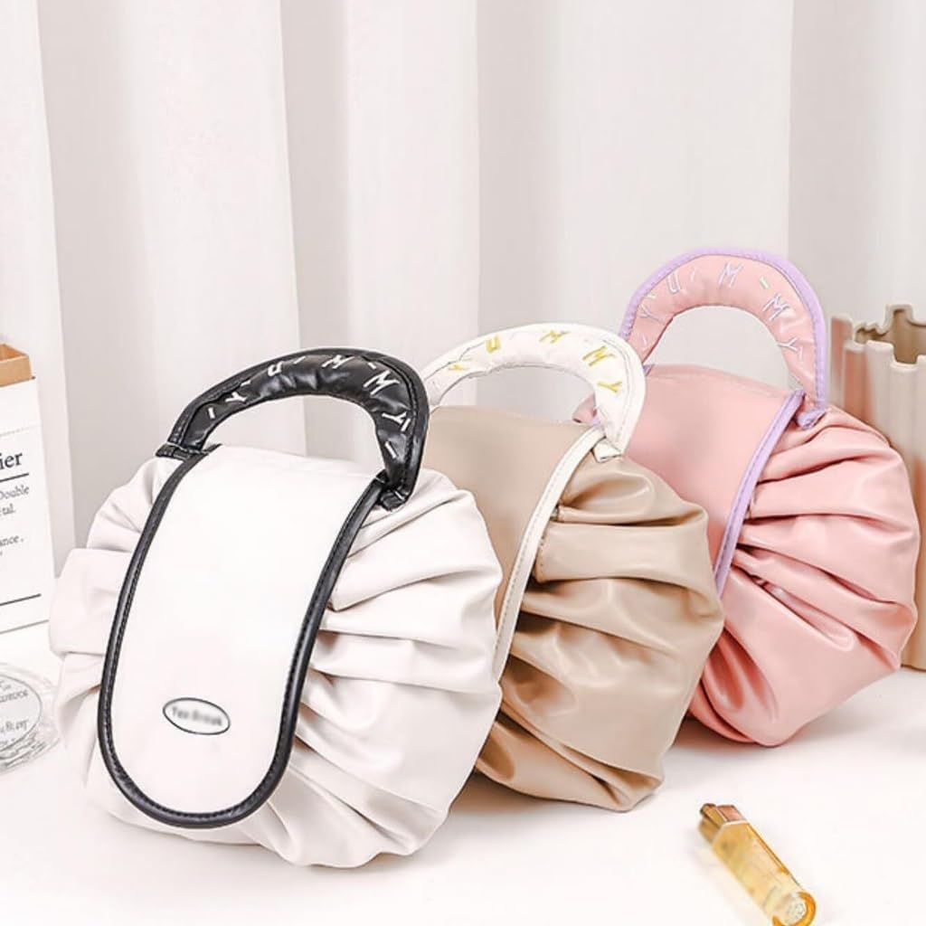 Bolsas de Lavado, Bolsa de Aseo Impermeable con Bolsillo con cordón, Bolsa de Maquillaje, Bolsa de Almacenamiento de Viaje portátil(C)