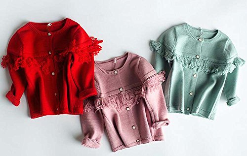 Girls' Toddler "Fringing" Cardigan Sweater Kids Winter3